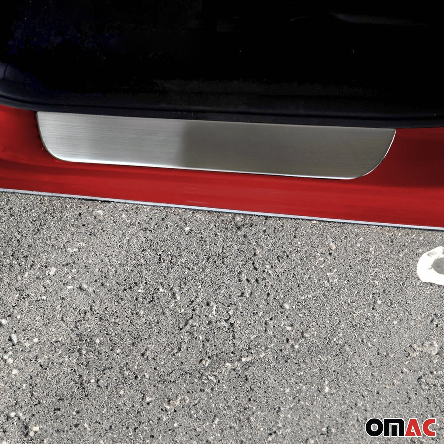 OMAC Door Sill Scuff Plate Scratch Protector for Kia Cee'd 2012-2018 Steel Silver 4x 4014091