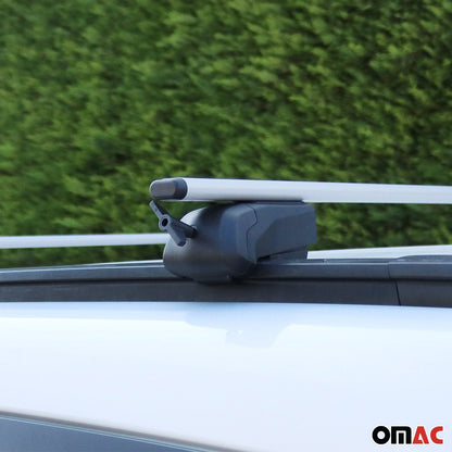 OMAC Roof Racks Luggage Carrier Cross Bars Iron for Mazda CX-9 2016-2023 Gray 2Pcs G003079