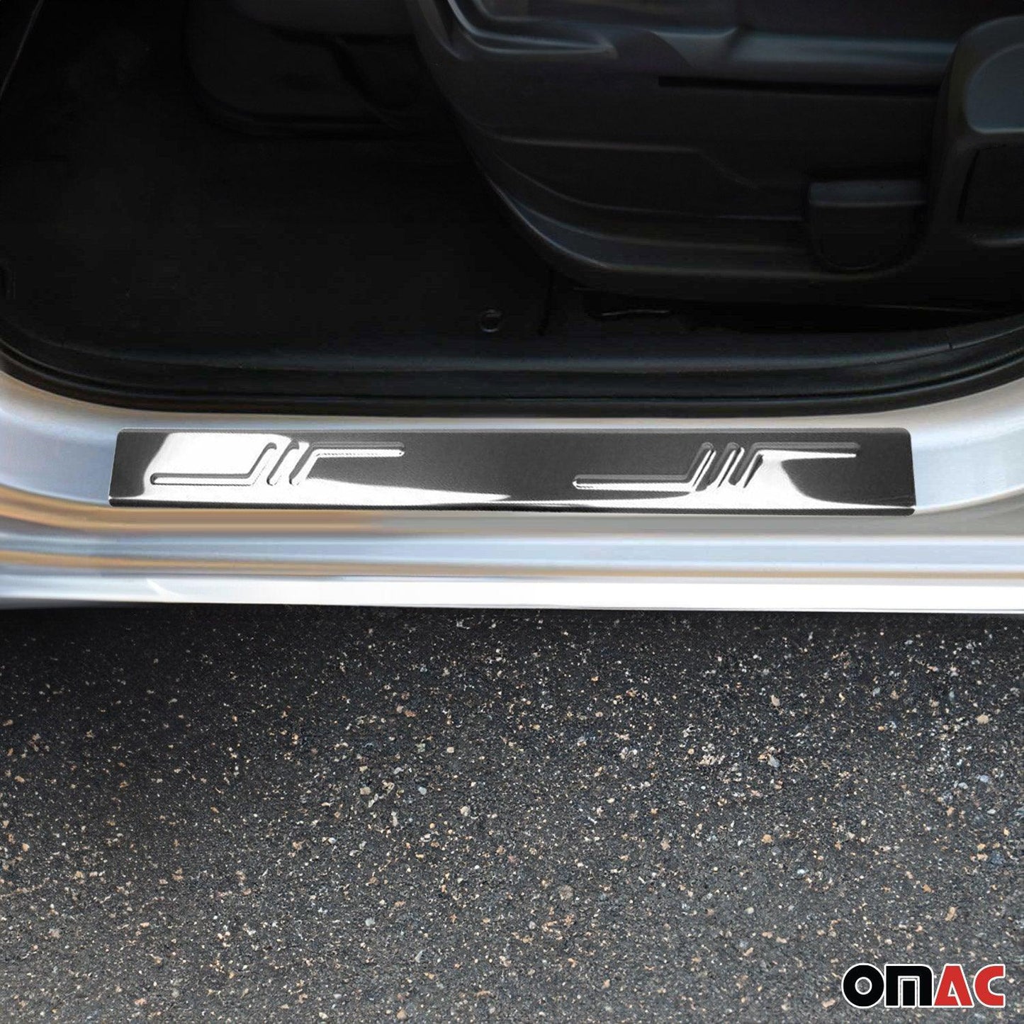 OMAC Door Sill Scuff Plate Scratch Protector for RAM ProMaster 2014-2024 Steel 2x 2523092N