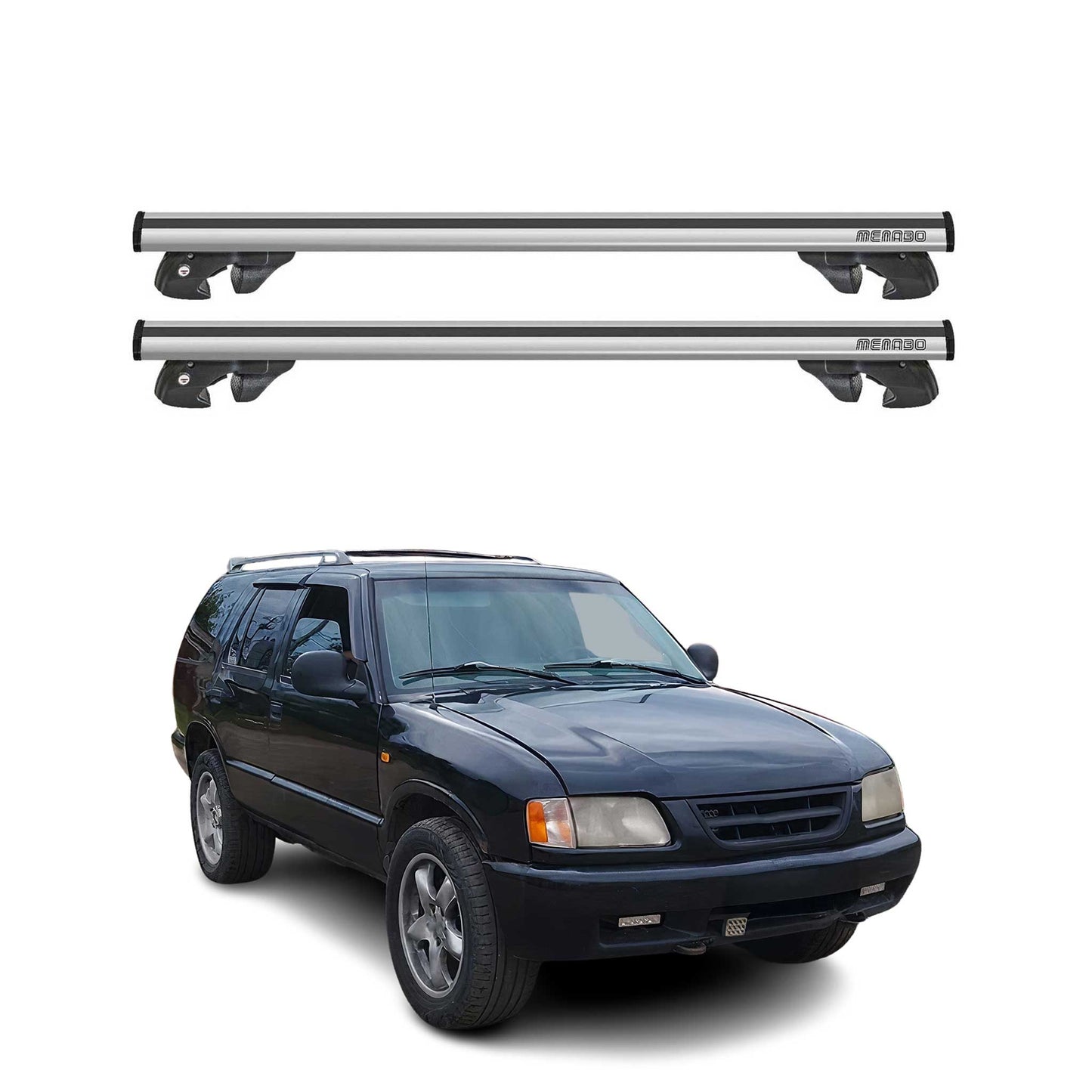 1995-2005 Chevrolet Blazer Roof Rack Cross Bars Silver