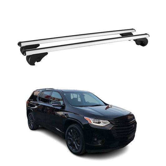 2018-2024 Chevrolet Traverse Roof Rack Cross Bars Silver