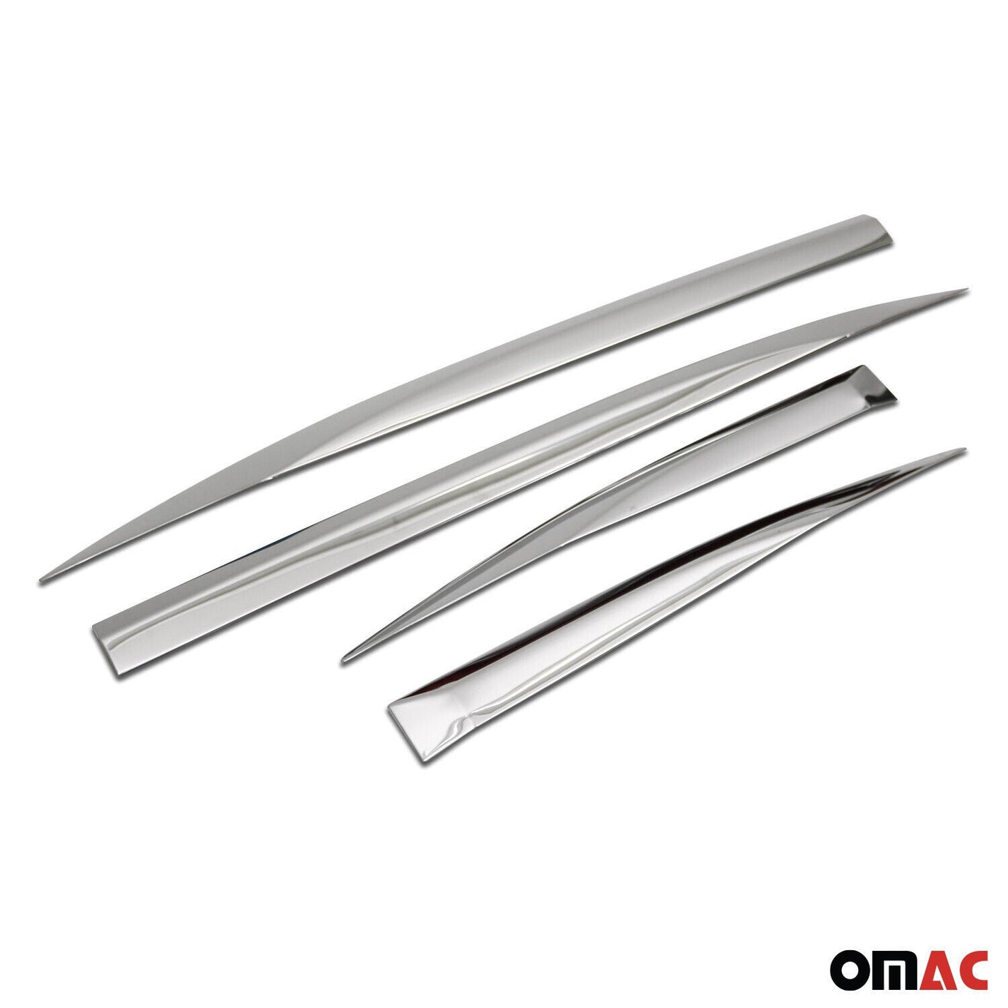 OMAC Side Door Molding Trim Skirt Garnish for Peugeot 3008 2016-2023 Steel Silver 4x 5719131