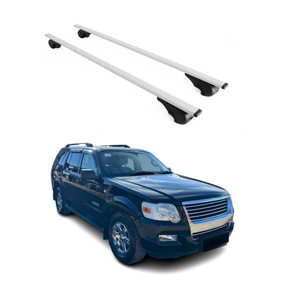 2006-2010 Ford Explorer Roof Rack Cross Bars Silver