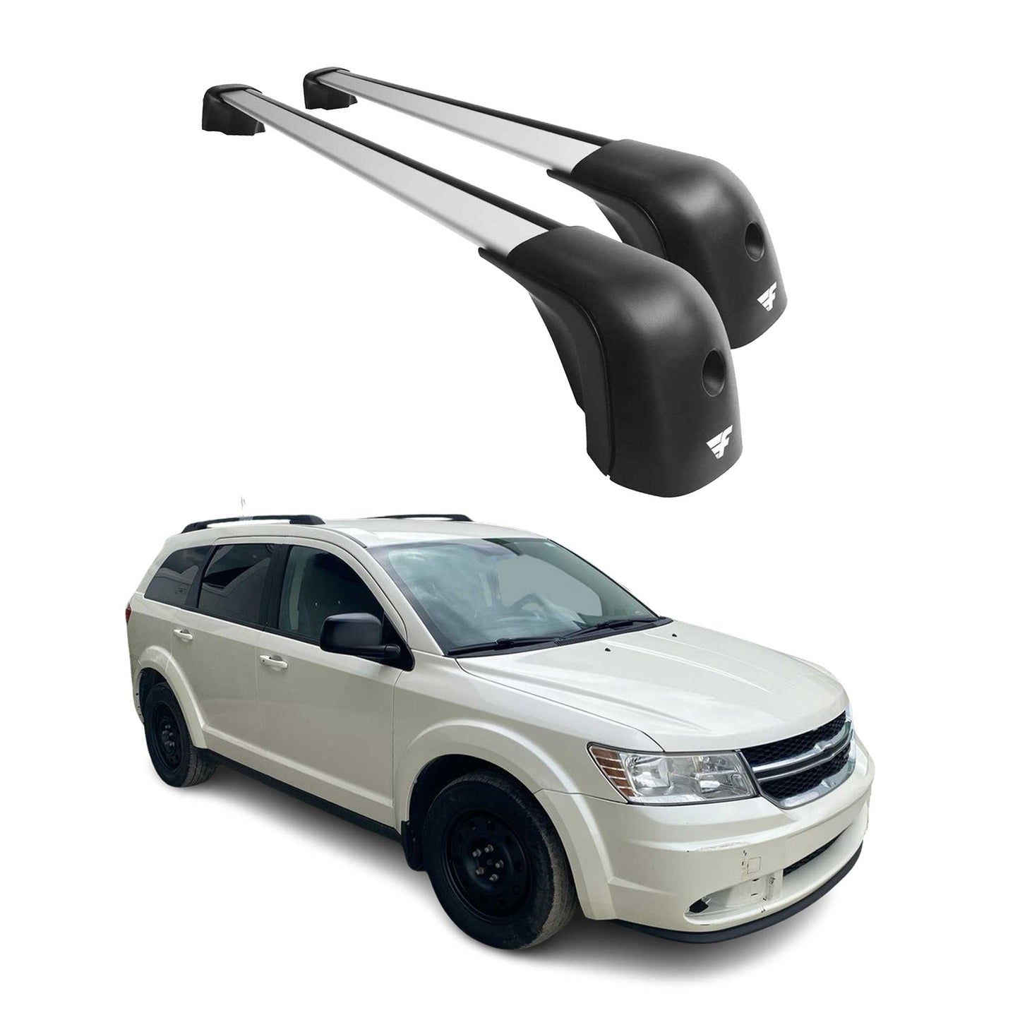 2009-2020 Dodge Journey Roof Racks Cross Bars Silver
