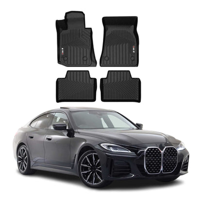 2022-2025 BMW 4 Series G26 Gran Coupe Premium Floor Mats Liners First and Second Row Set