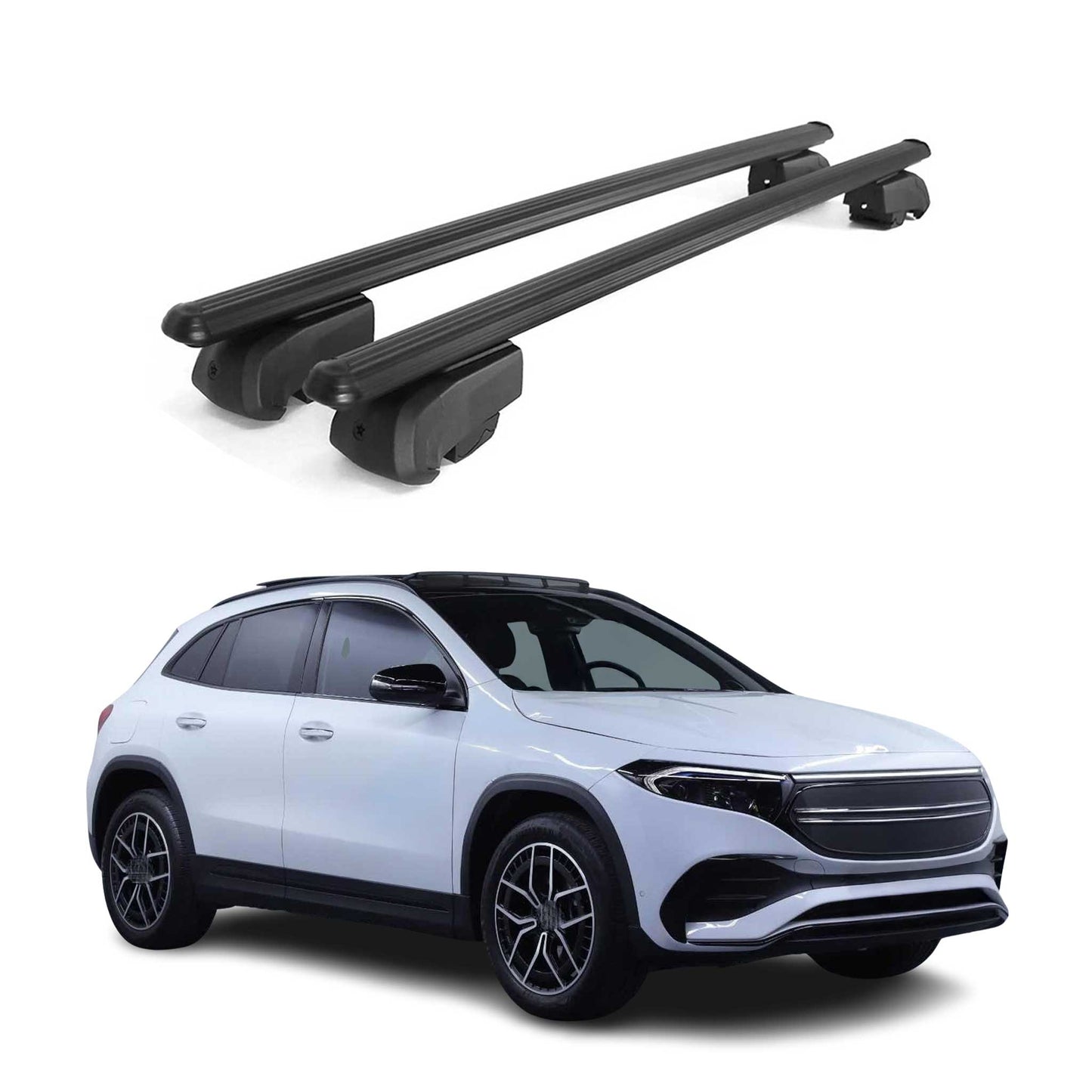 2022-2025 Mercedes EQA Roof Rack Cross Bars Black