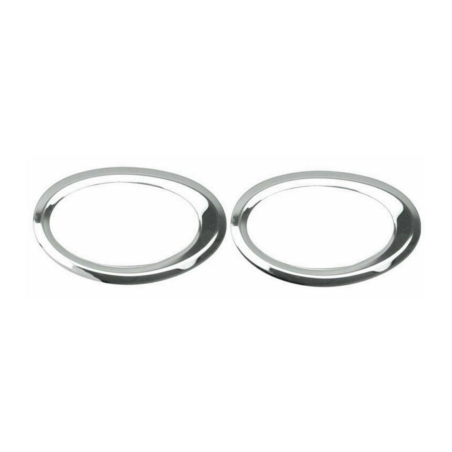 OMAC Fog Light Lamp Bezel Cover for Ford Transit Connect 2014-2019 Steel Silver 2 Pcs 2627103