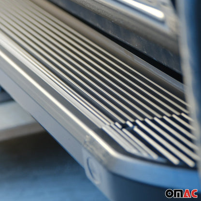 OMAC Side Steps Nerf Bars Running Board for Nissan Rogue 2014-2020 Aluminium Black 2x 5025936B