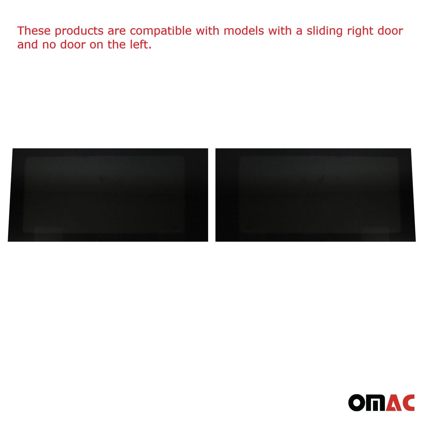 OMAC Window Glass for Mercedes Sprinter 2006-2018 Mid Right & Left Side Set L3 L4 G002391