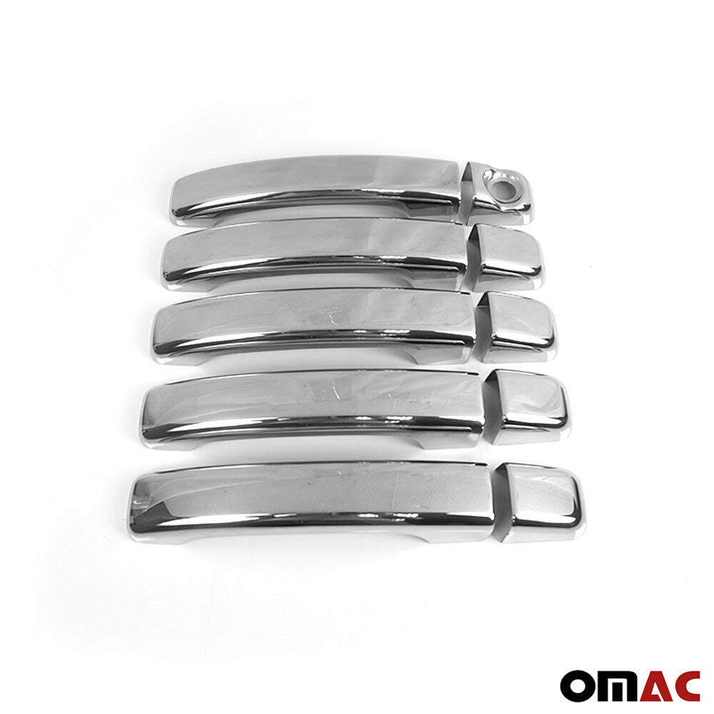 OMAC Car Door Handle Cover Protector for Nissan NV400 2010-2021 Steel Chrome 10 Pcs 6125044