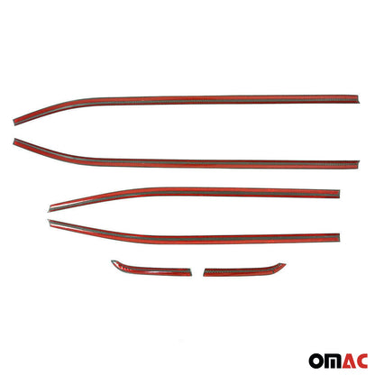 2015-2024 Jeep Renegade Window Molding Trim Streamer Steel Silver 6 Pcs