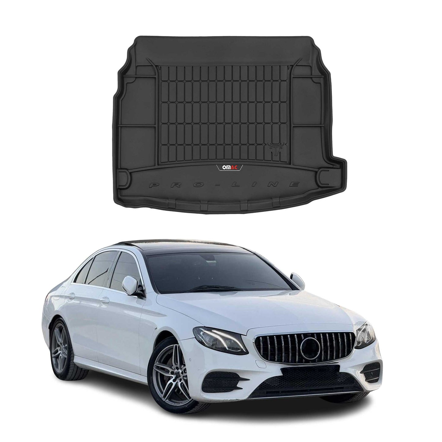 2017-2023 Mercedes E Class W213 Sedan Premium Cargo Liner Trunk Mat All Weather Heavy Duty Black
