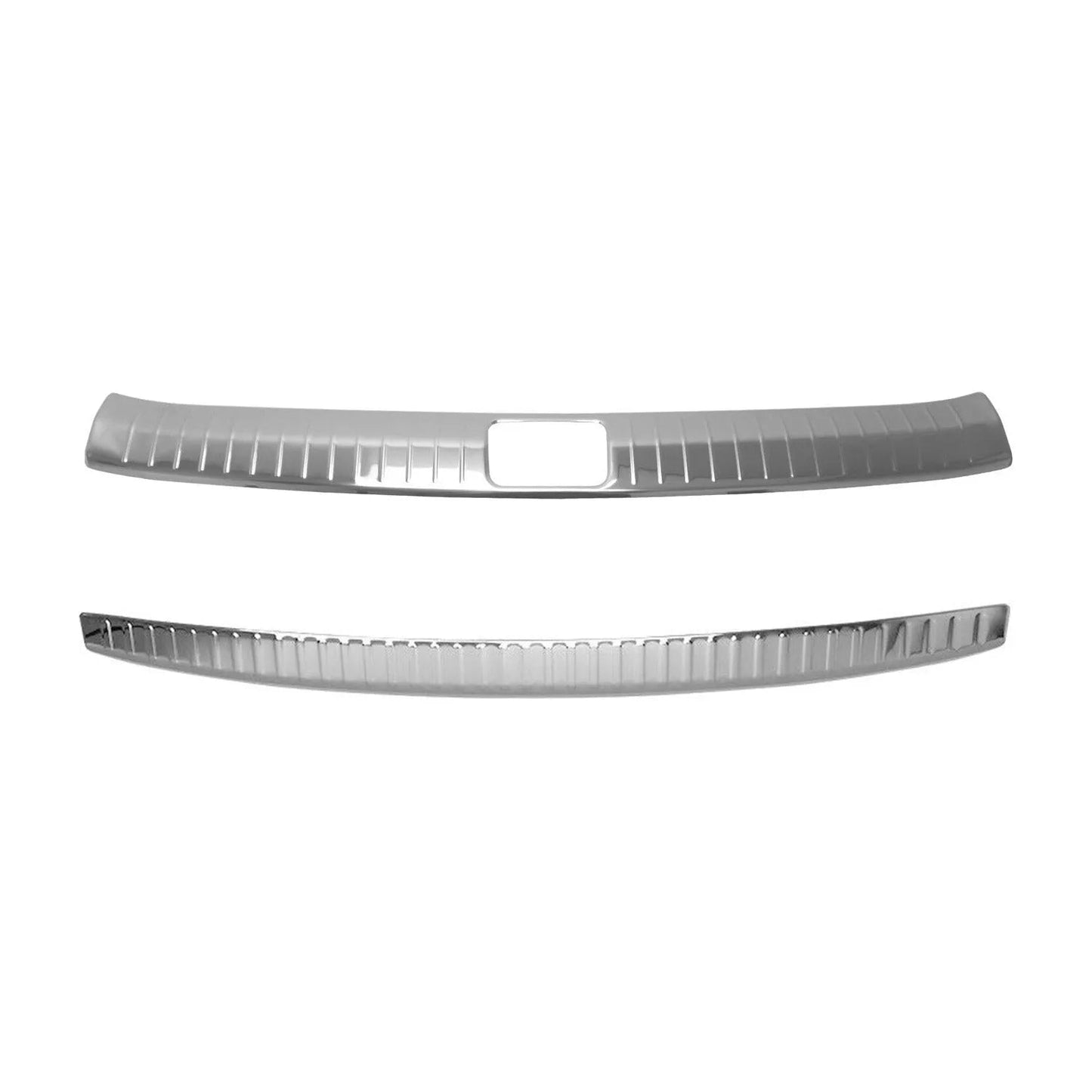 2017-2019 Kia Sportage Rear Bumper Guard & Trunk Sill Cover Silver Stainless Steel Chrome 2Pcs Set