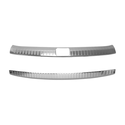 2017-2019 Kia Sportage Rear Bumper Guard & Trunk Sill Cover Silver Stainless Steel Chrome 2Pcs Set