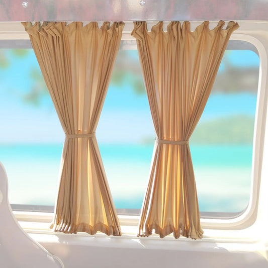 2014-2025 RAM ProMaster L1 L2 SWB Side Window Curtain Double Sliding Beige