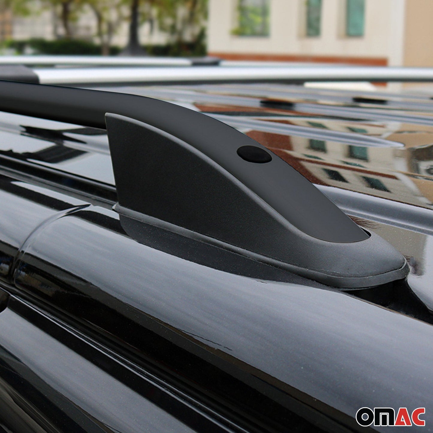 OMAC Roof Racks Side Rails for Mercedes Metris 2016-2024 MWB Aluminium Black 2Pcs U004665