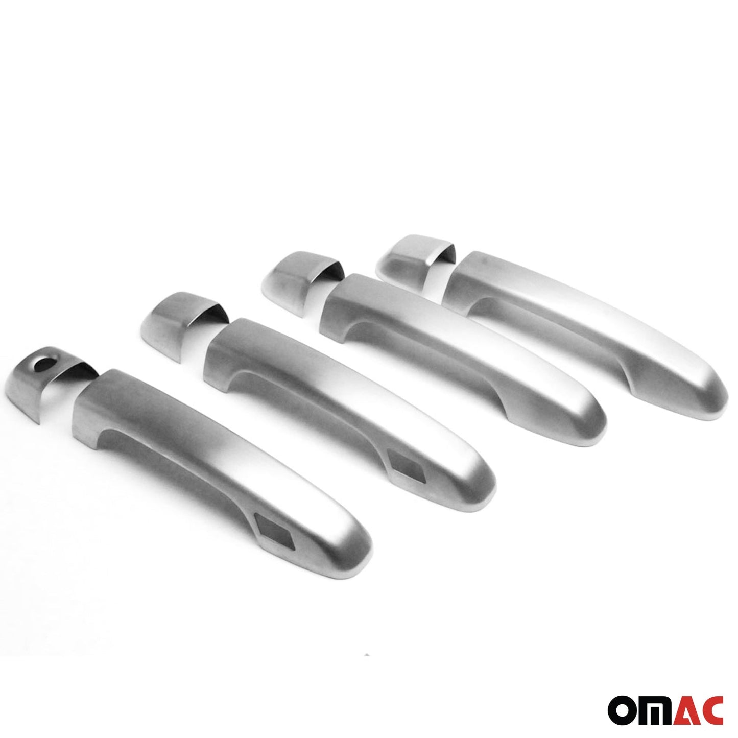 OMAC Car Door Handle Cover Protector for Lexus GX 460 2010-2023 Brushed Steel Chrome 7013041T