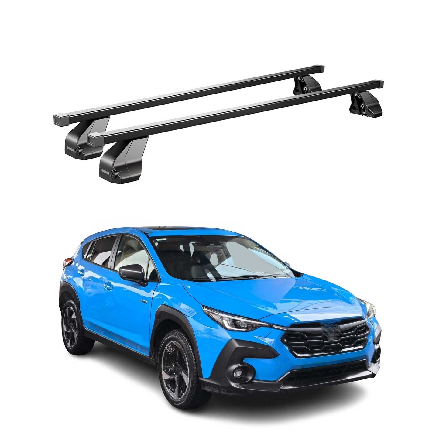 2018-2023 Subaru Crosstrek Roof Rack Cross Bars Black
