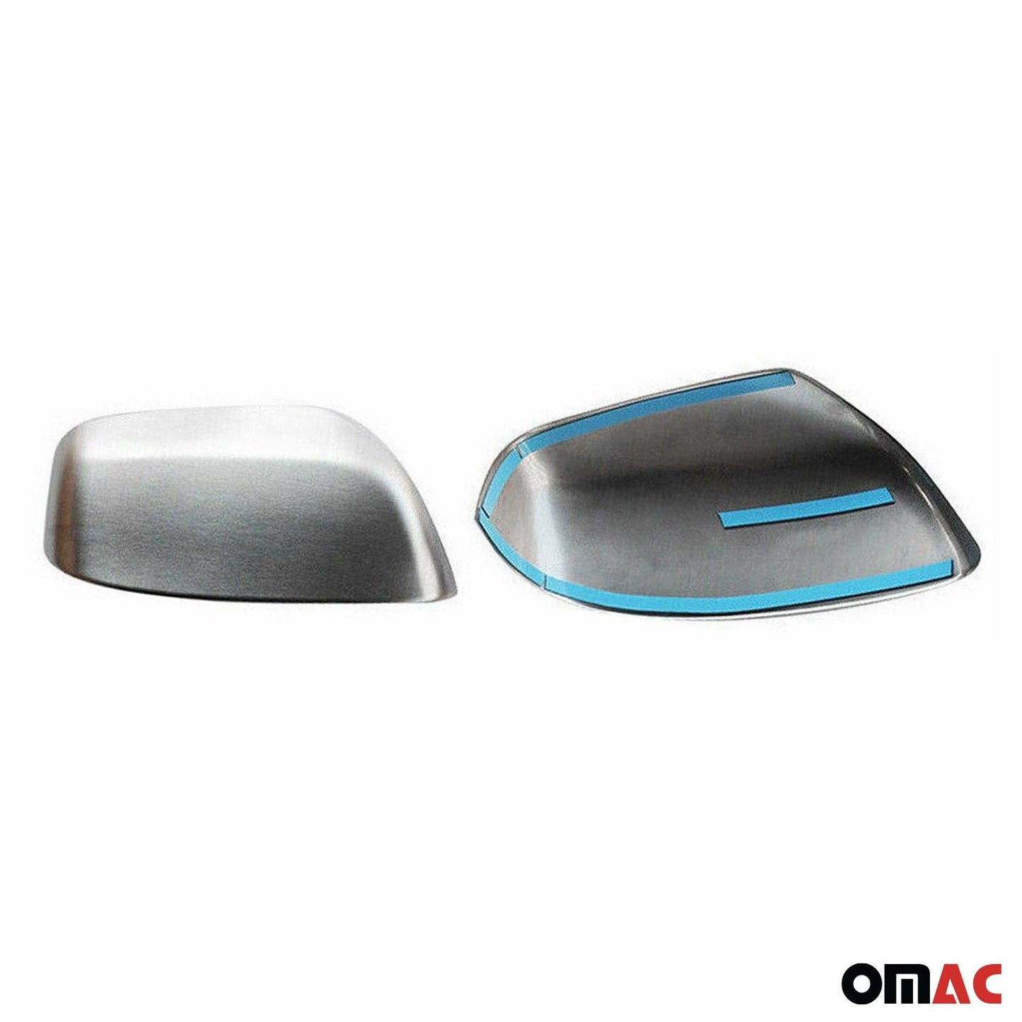 OMAC Side Mirror Cover Caps Fits Lexus GX 460 2010-2013 Brushed Steel Silver 2 Pcs 7013111T