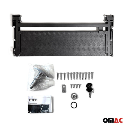 OMAC Foldable Hitch Tailgate Step Truck Bed Step for Chevrolet Silverado Trunk Step U028411