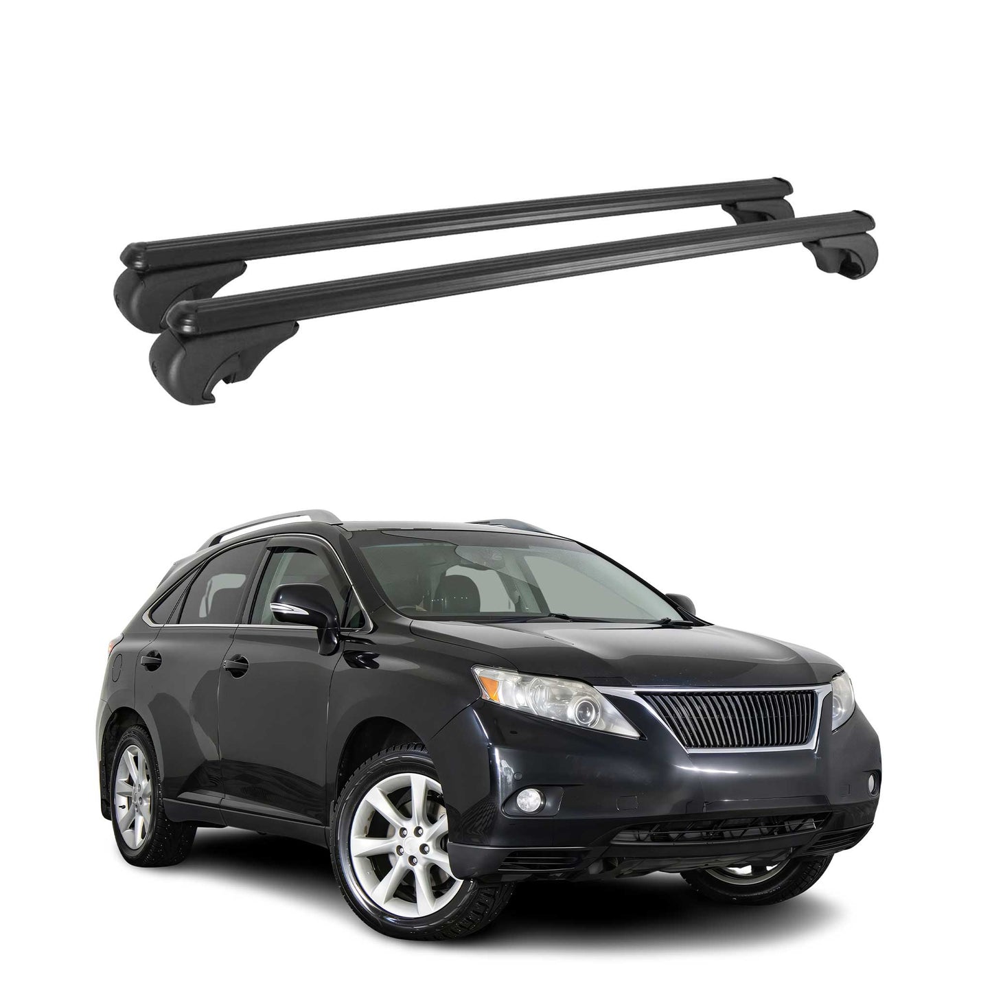2010-2015 Lexus RX350 Roof Rack Cross Bars Black