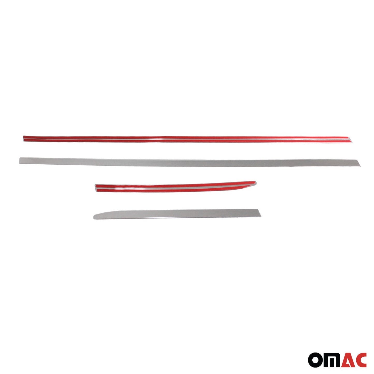 OMAC Side Door Molding Trim for Honda Civic 2022-2024 Sedan Steel Silver 4x 3430131