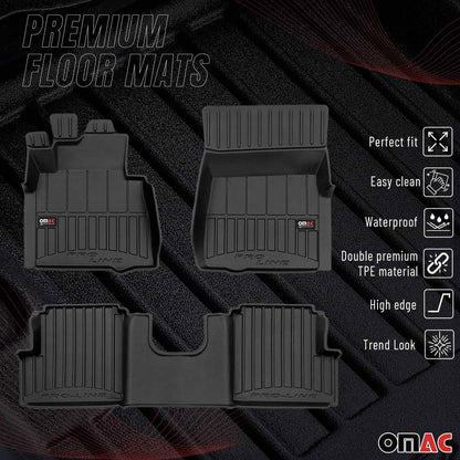 1999-2018 Mercedes G Class W463 Premium Floor Mats Liners Full Set All Weather Heavy Duty Black