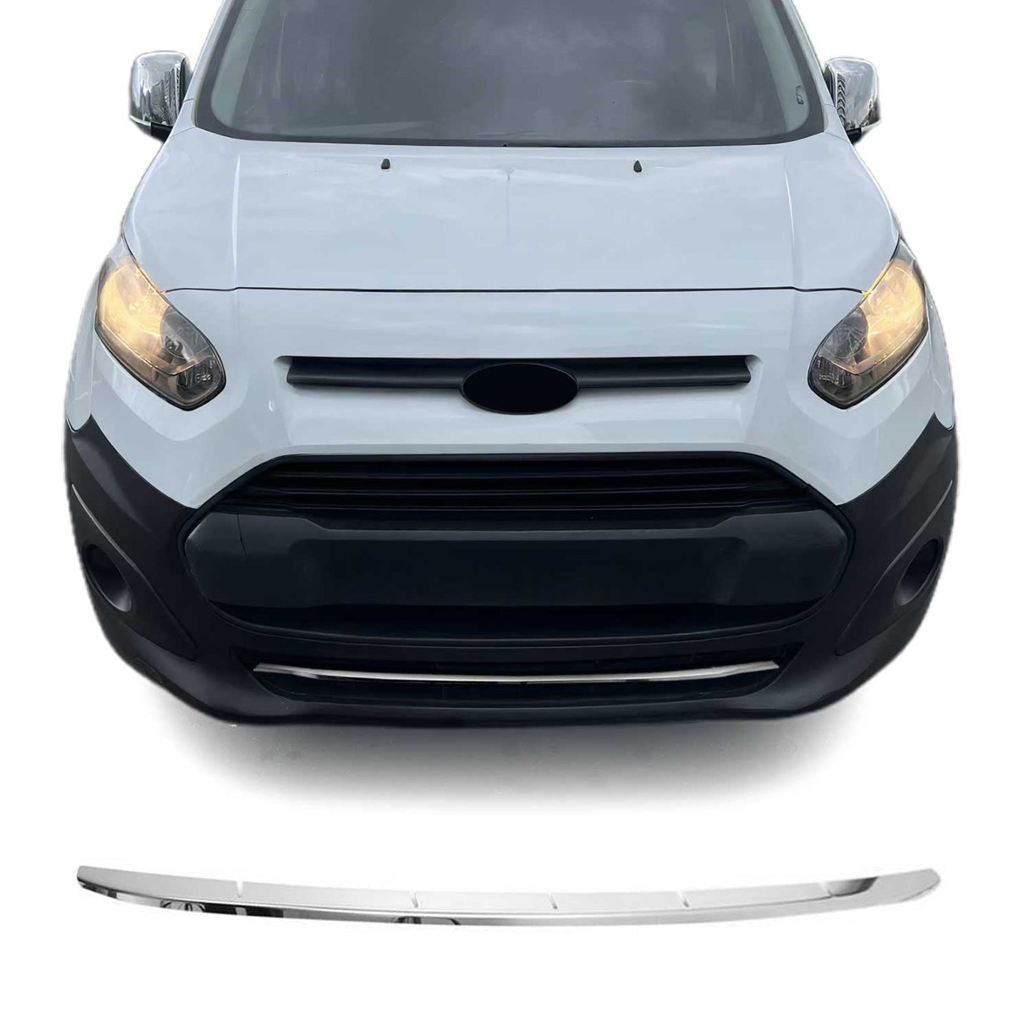 2014-2019 Ford Transit Connect Front Bumper Trim Molding Stainless Steel Silver 1 Pc