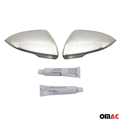 2016-2020 Kia Optima Side Mirror Cover Caps Stainless Steel Silver 2 Pcs