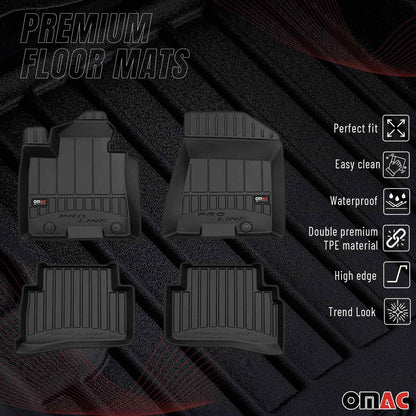 2017-2022 Kia Sportage Premium Floor Mats Liners Full Set All Weather Heavy Duty