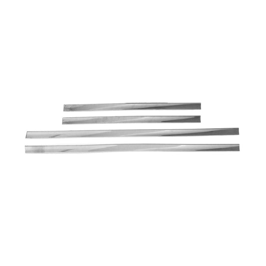 OMAC Side Door Molding Trim Skirt Garnish for Volvo S60 2011-2018 Steel Silver 4 Pcs 96100-65