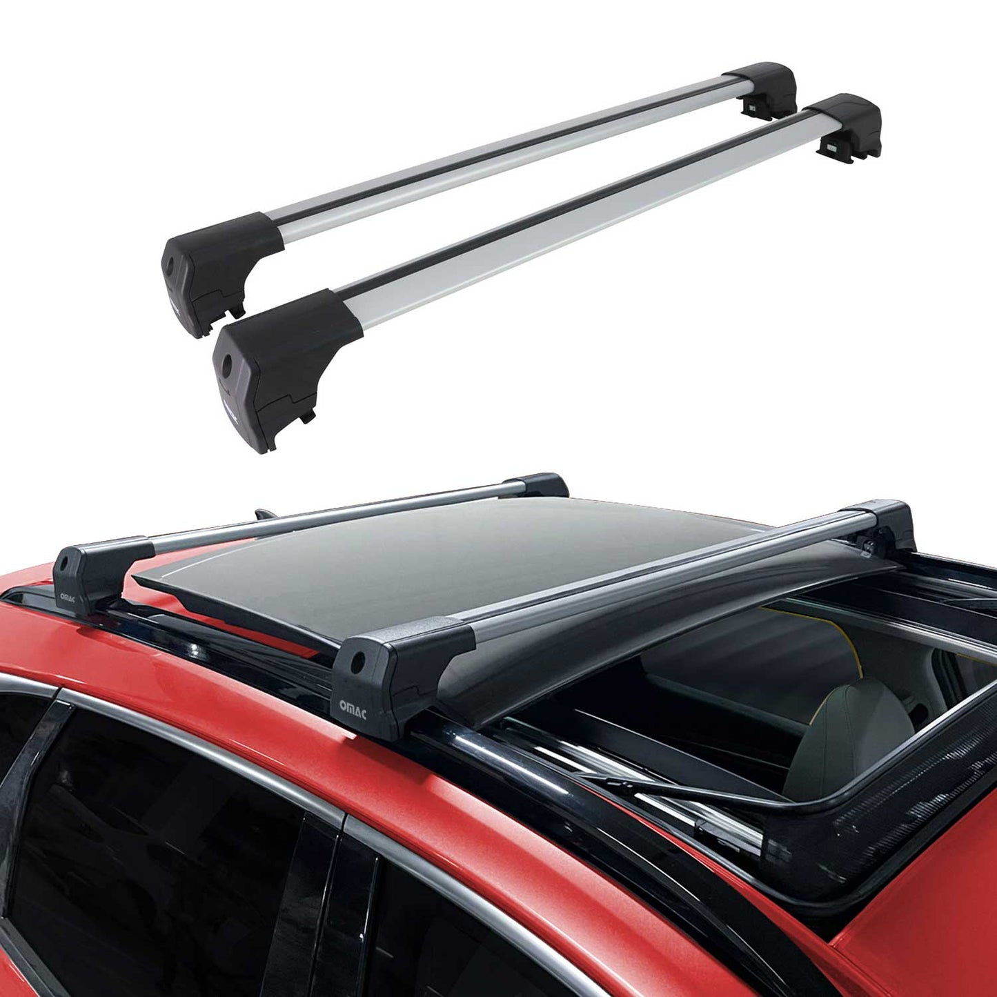 2024-2025 Chevrolet Trax Roof Rack Cross Bars Luggage Carrier Alu Silver 2x