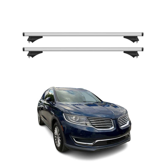 2016-2018 Lincoln MKX Roof Rack Cross Bars Silver