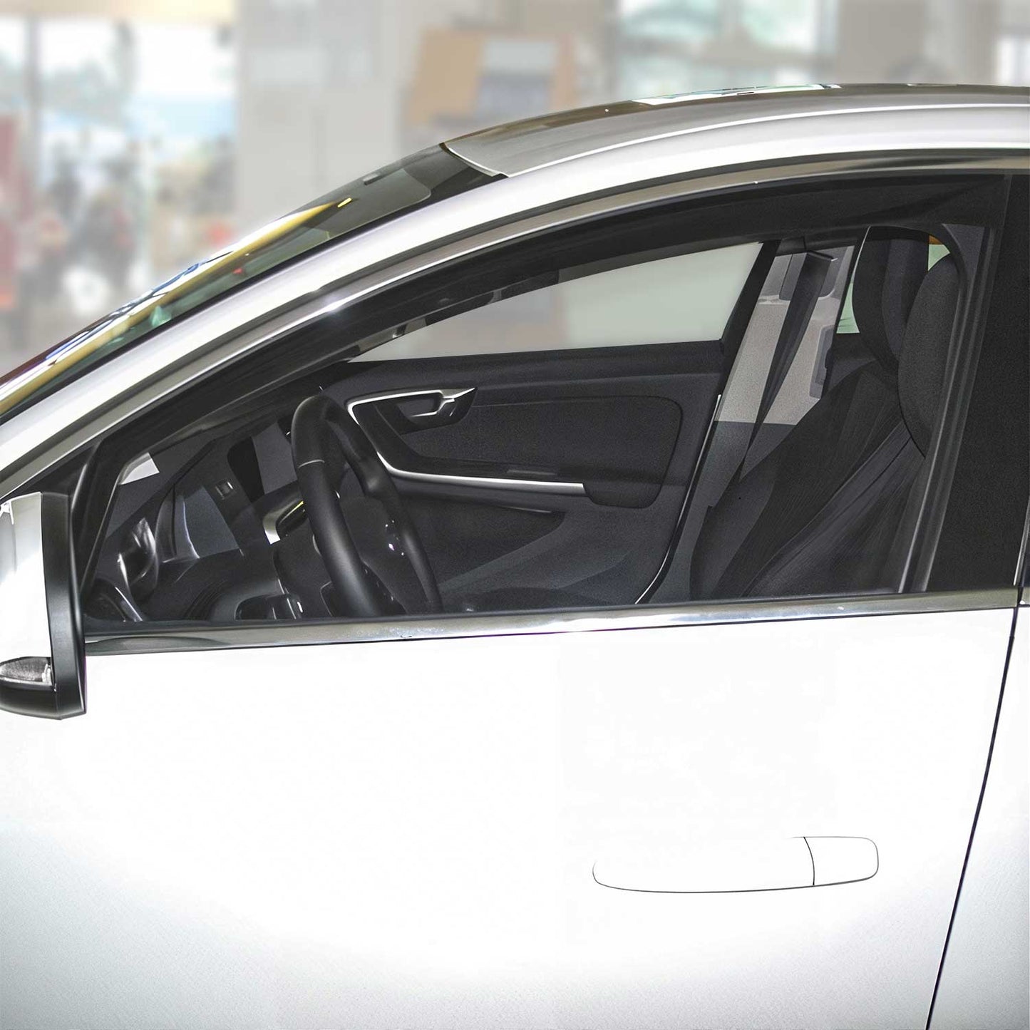 2011-2018 Volvo S60 V60 Window Visor Vent Rain Deflector 2Pcs Smoke