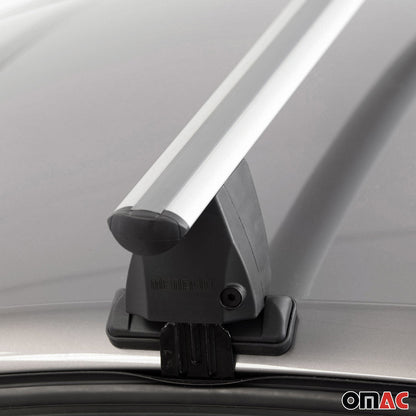 OMAC Top Roof Racks Cross Bars fits Hyundai Sonata 2011-2014 2Pcs Gray Aluminium G003115