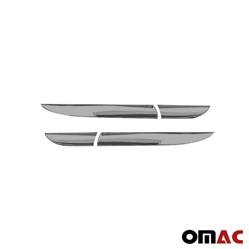 OMAC Trunk Tail Light Trim Frame for Renault Clio 2012-2018 Steel Dark 4 Pcs 6116104B