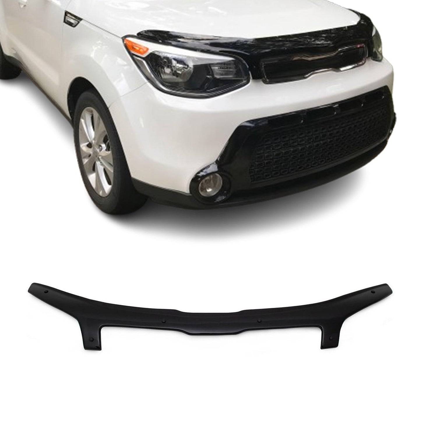 2014-2019 Kia Soul Front Bug Shield Hood Deflector 1 Pc Smoke