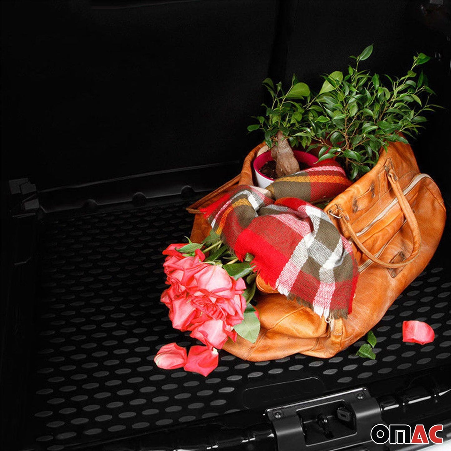 OMAC Cargo Mats Liner for Toyota Corolla 2020-2024 Sedan Rear Trunk Waterproof U022065