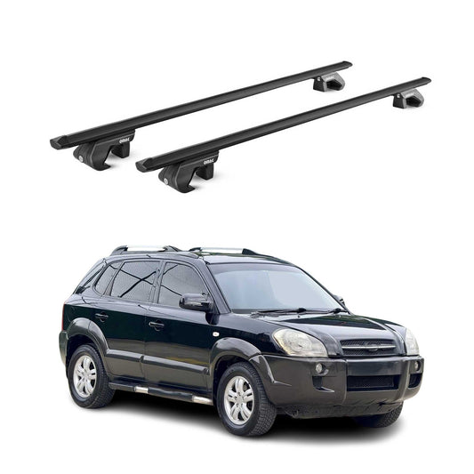 2005-2009 Hyundai Tucson Roof Rack Cross Bars Black