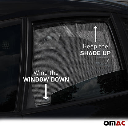 OMAC Auto Black Sunshade For BMW X3 2018-2023 Visor Rear Side Window Mesh Cover 4Pcs 1230CS001