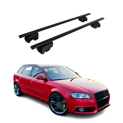 2006-2013 Audi A3 Roof Rack Cross Bars Black