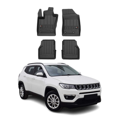 2017-2025 Jeep Compass Premium Floor Mats Liners Full Set All Weather Heavy Duty
