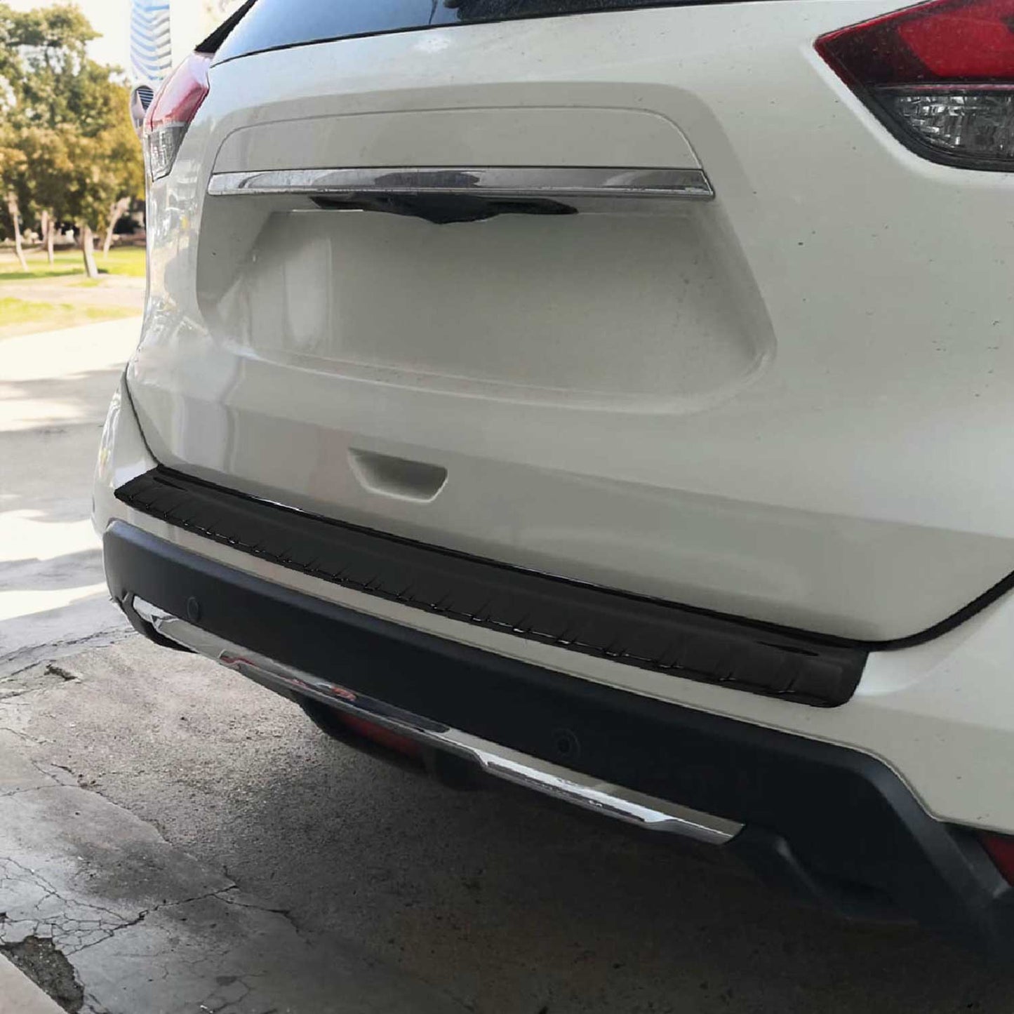 2017-2020 Nissan Rogue Rear Bumper Sill Cover Protector Guard Acrylic Gloss