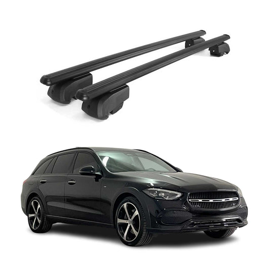 2022-2024 Mercedes C Class S206 Wagon Roof Rack Cross Bars Black