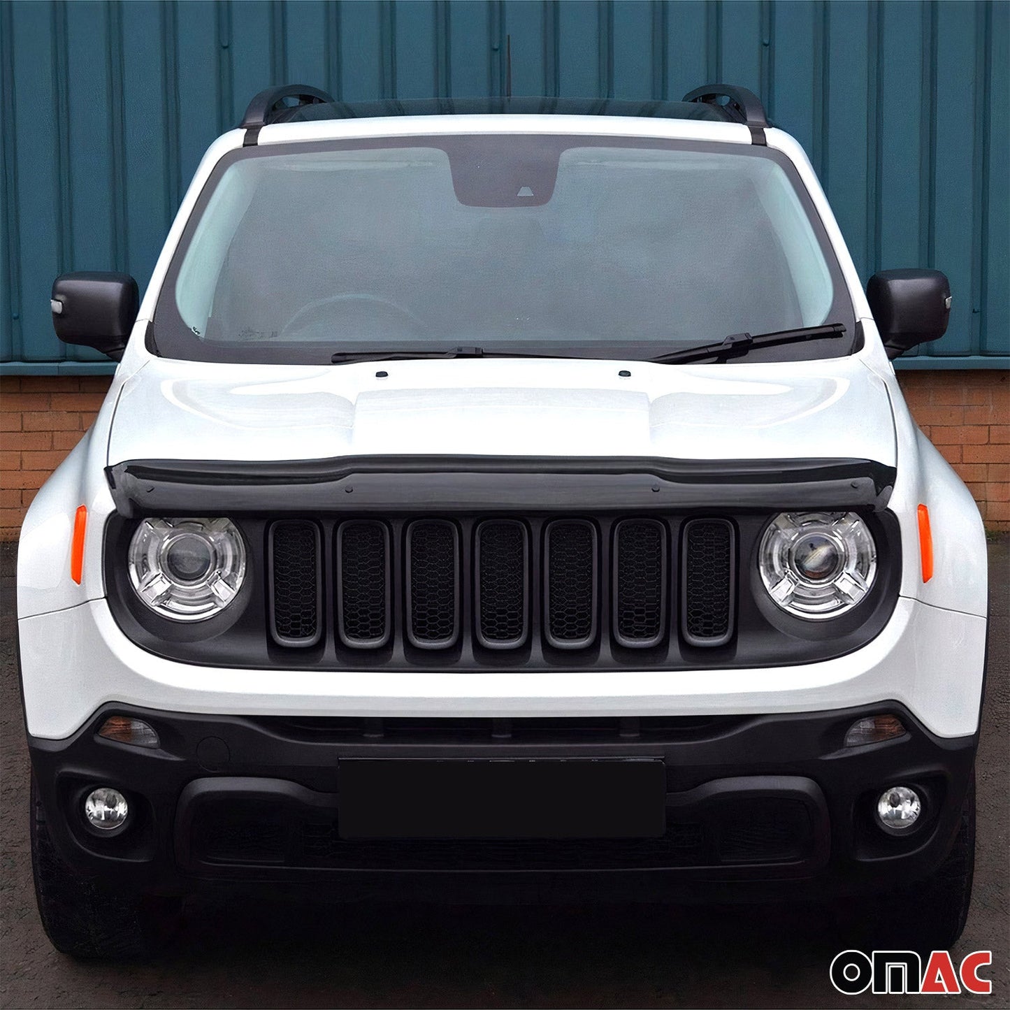 2015-2024 Jeep Renegade Set Bug Shield Hood Deflector & Window Visor Smoke