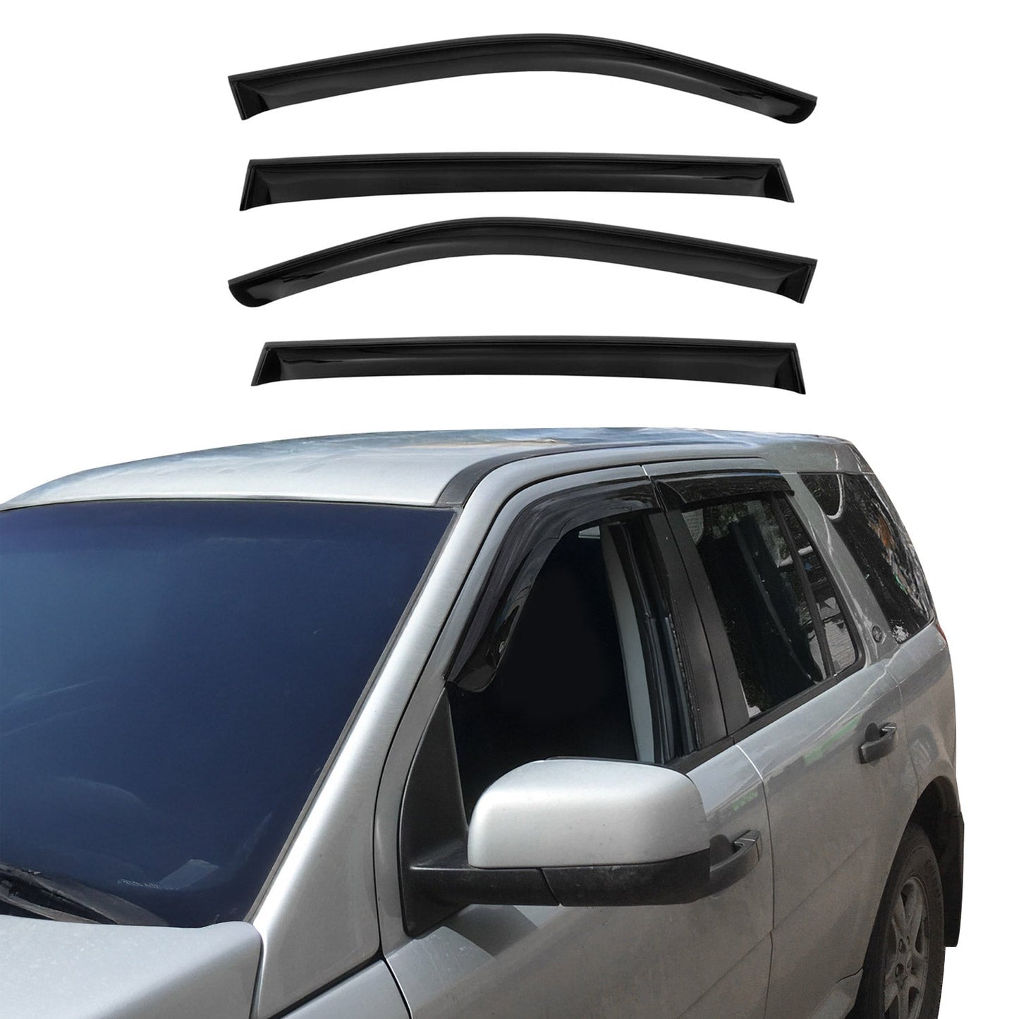 2016-2023 Mazda CX-9 Window Visor Vent Rain Deflector 4Pcs Smoke