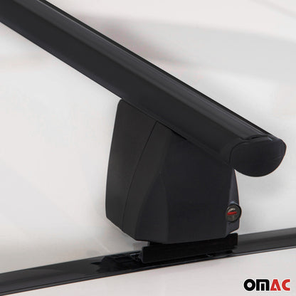 OMAC Fix Point Roof Racks for Mercedes CLA Shooting Brake X118 2020-2024 Alu Black U025900