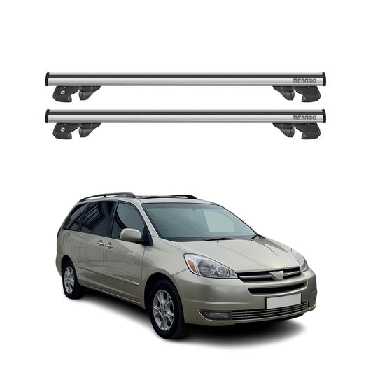 2004-2010 Toyota Sienna Roof Rack Cross Bars Silver