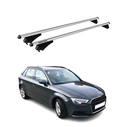 2016-2018 Audi A3 Sportback e-tron Top Roof Racks Cross Bars Grey Alu Carrier