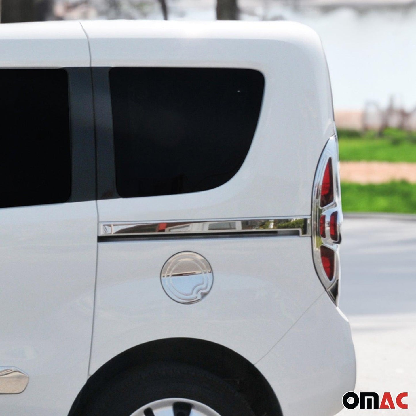 OMAC Side Door Molding Trim Skirt Garnish for RAM ProMaster City 2015-2022 Steel 2x 2524132